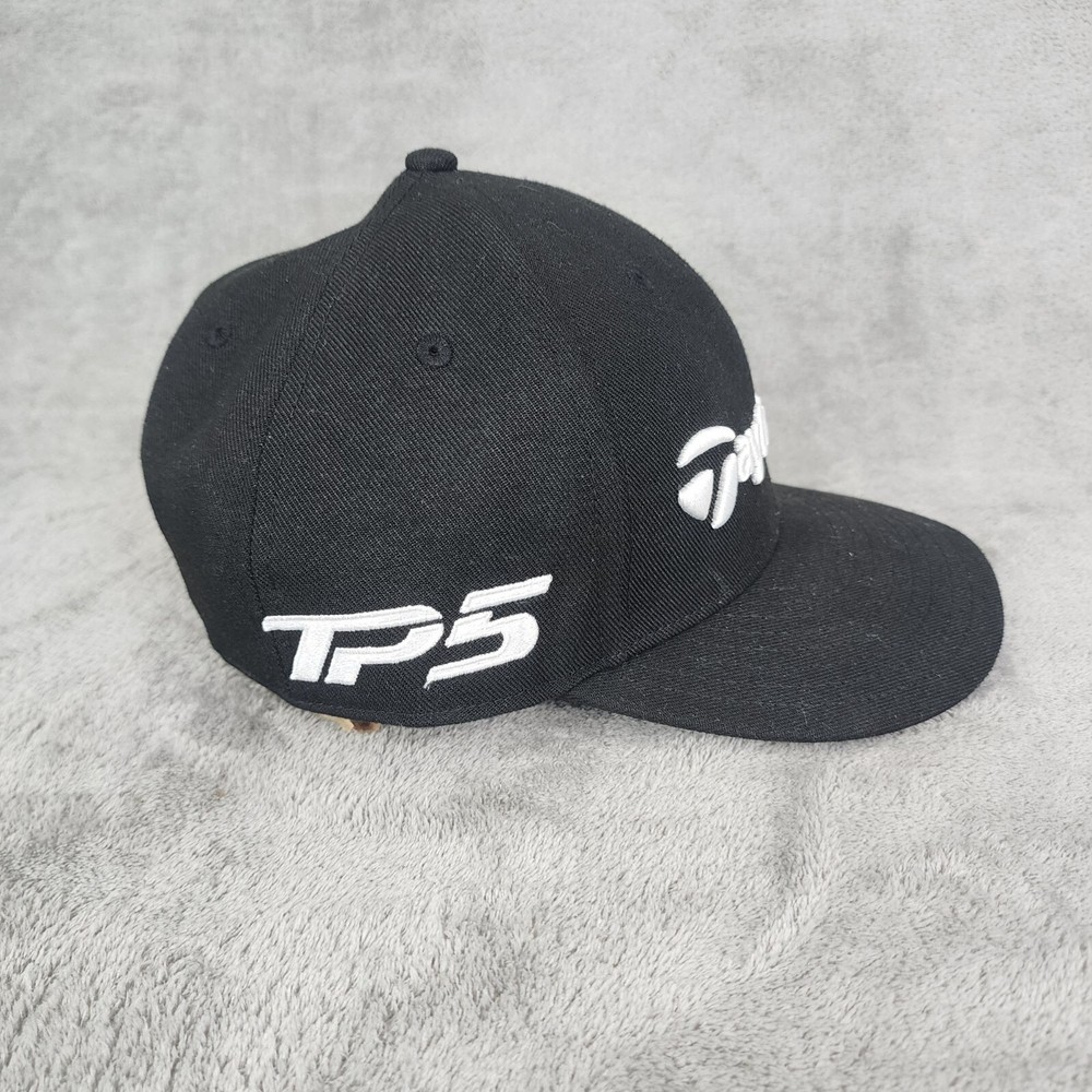TaylorMade New Era Golf Hat Black Adjustable Fit 100% Polyester