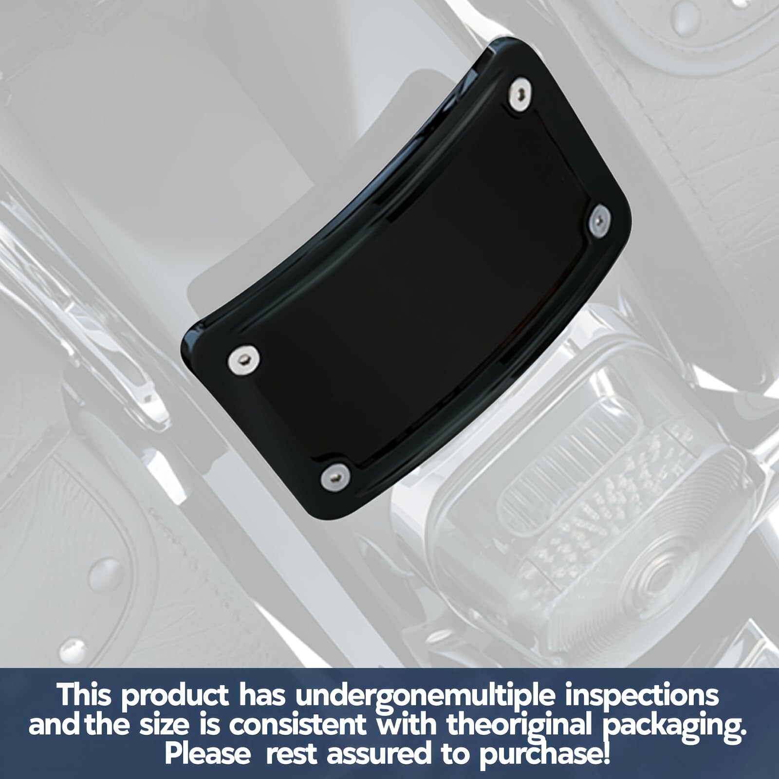 Curved Laydown License Plate Mount with Frame Harley Davidson License Plate Moun