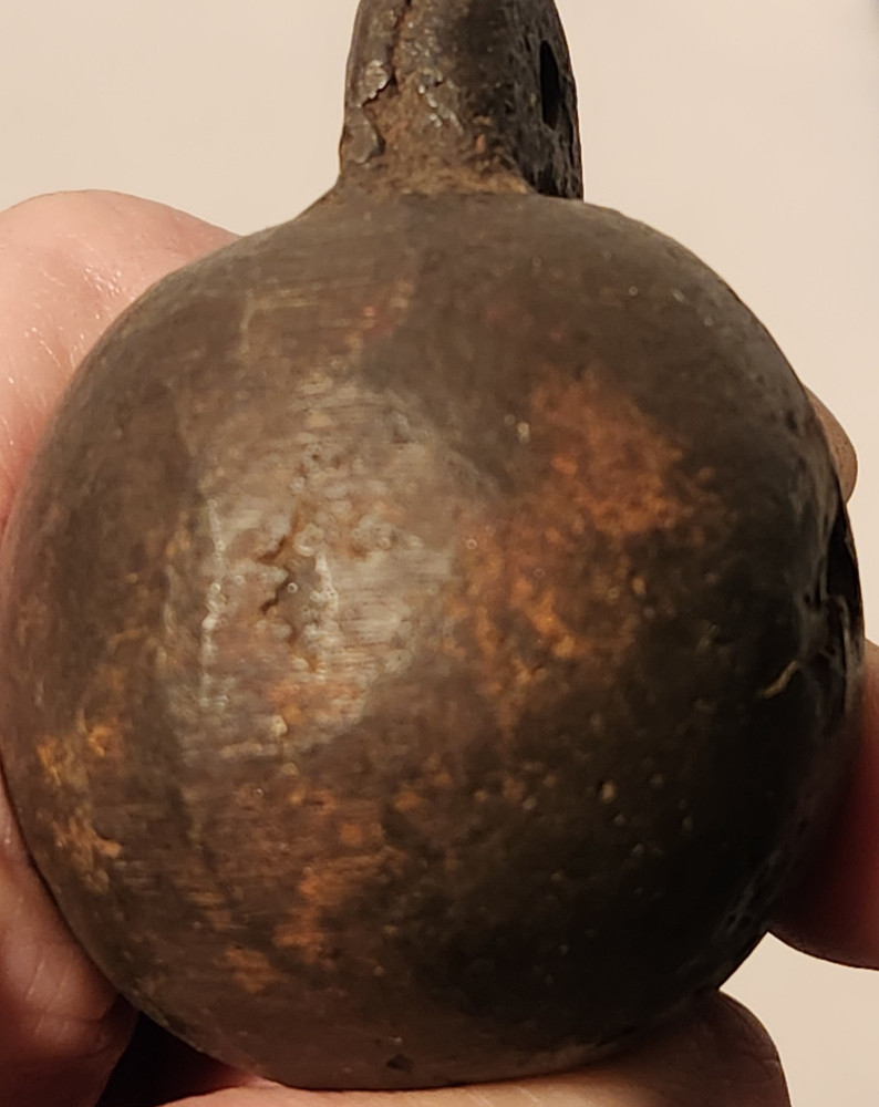 Antique Solid Cast Iron Measuring Weight 1lb 2.3oz