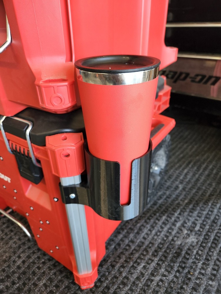 i3DShop Milwaukee Packout Cup Holder Mount LEFT SIDE