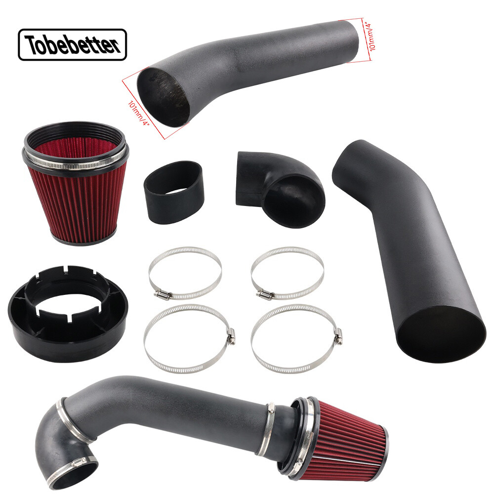 New Air Intake+ Red Filter 4" LS Swap Kit For for LSX LS1 LS2 4.8/5.3/5.7/6.0L