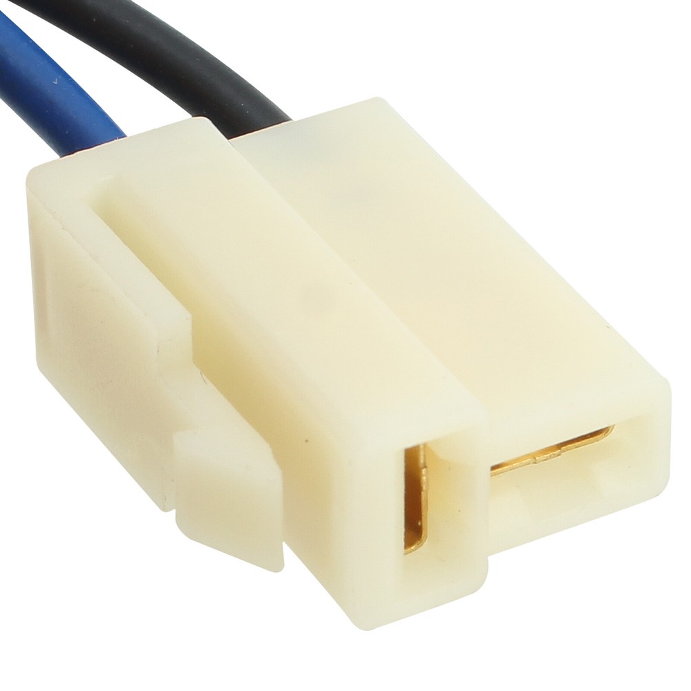 12" Universal Electric Cooling Fan 2 Terminal Pigtail Plug Wire Connector Socket