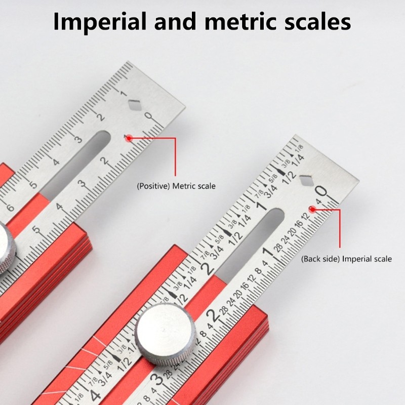 Practical Woodworking Measuring Device Crafted From Lightweight Yet Strong Alloy