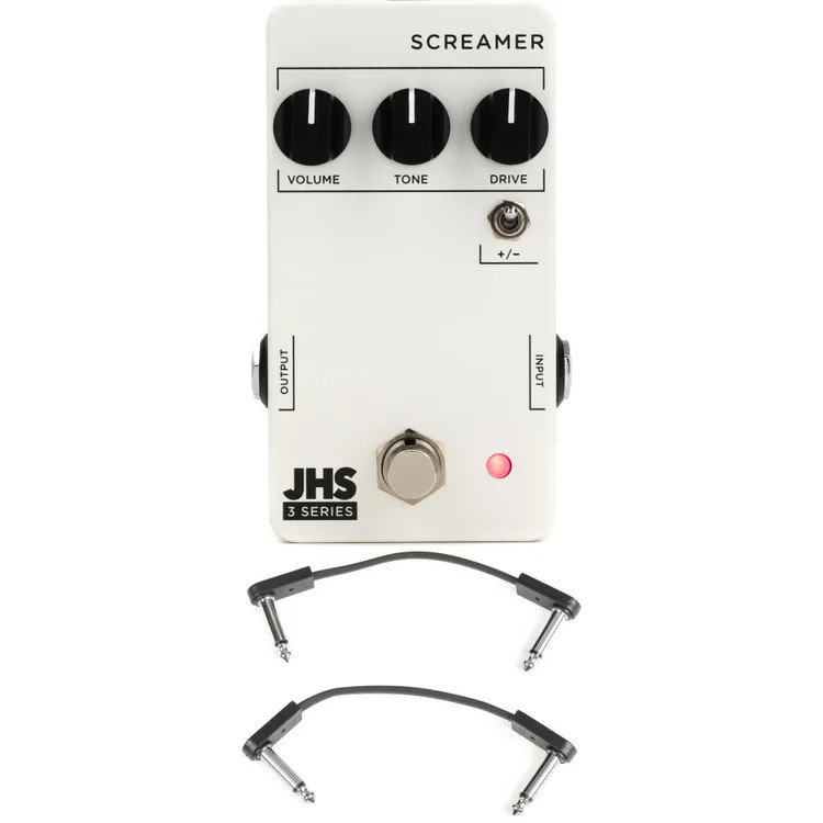 JHS 3 Series Screamer Pedal with EBS Patch Cables