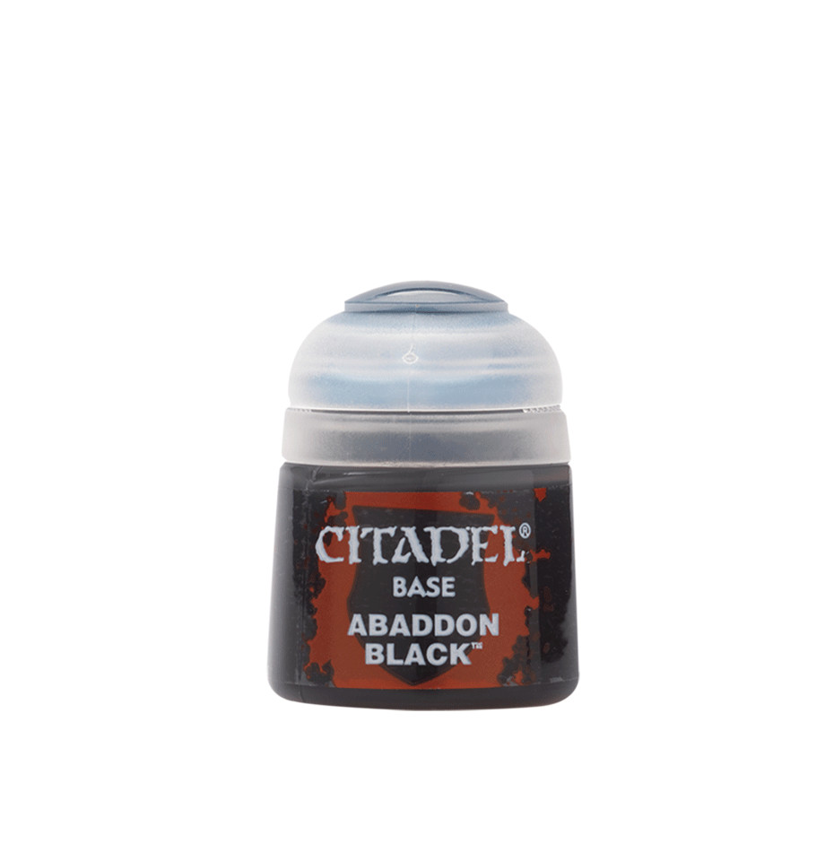 Games Workshop Citadel Colour Base Paint: Abaddon Black 21-25 Warhammer