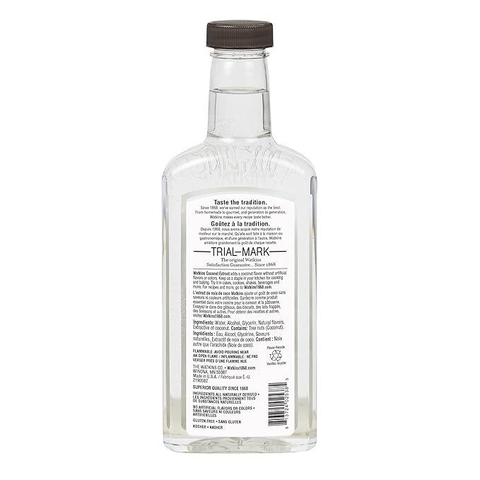 Watkins Coconut Extract, 11 fl. oz. Bottle, 1-Pack