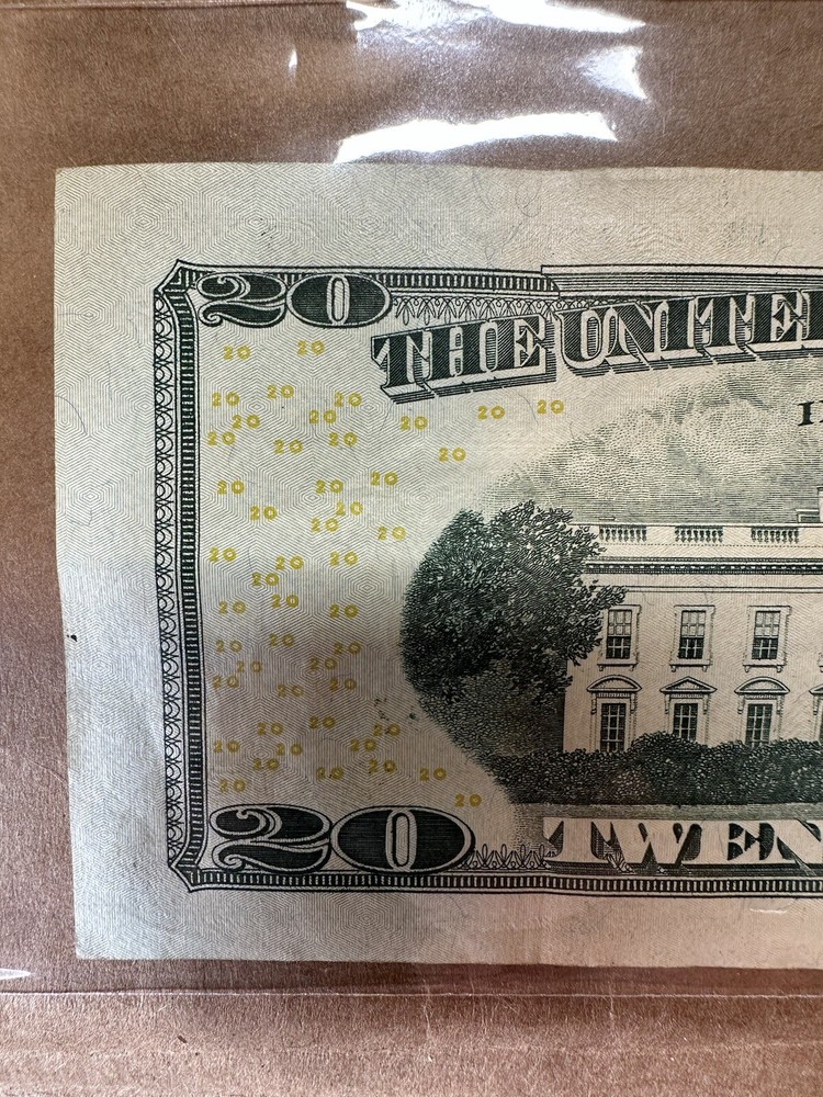 $20 BILL INK ERROR ON NUMBER “3” RARE
