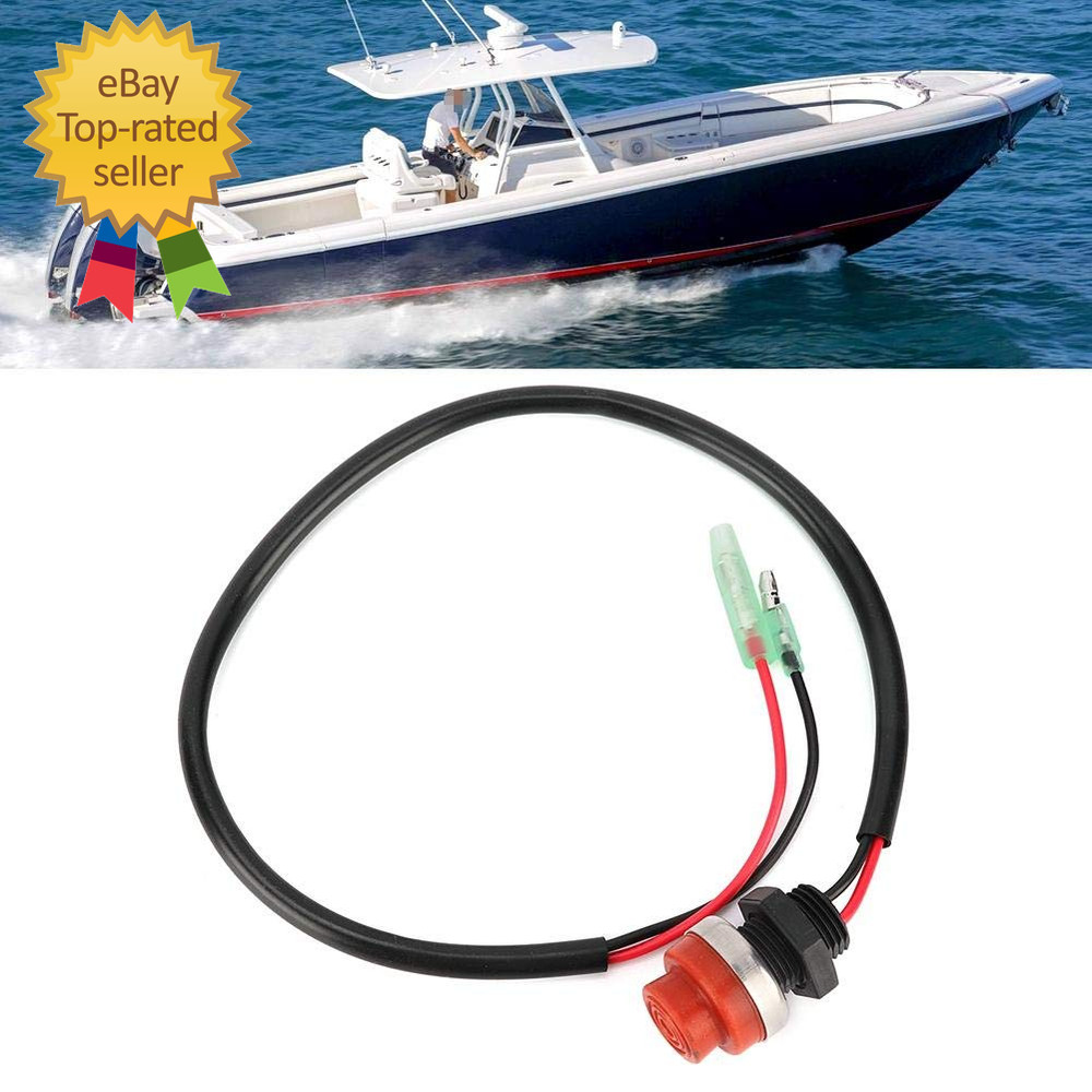 For 1989 Outboard Start Button Boat Button Switch Start Stop Switch Keyless Push