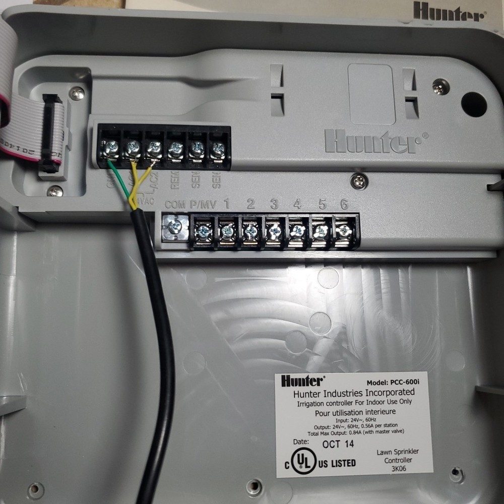 Hunter Pro-C Sprinkler/ Irrigation Controller 6 zone with Power Supply