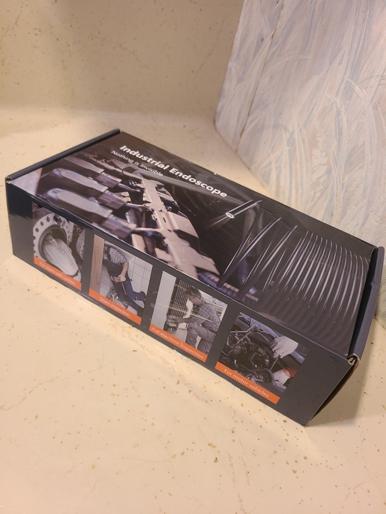 Endoscope Camera with Light, 1080P HD Borescope 8 Adjustable Orange