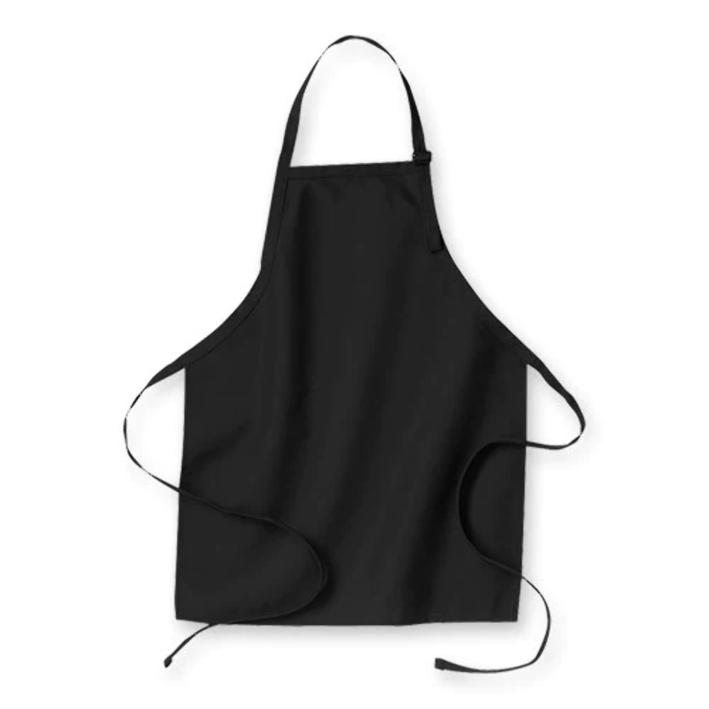 Plain Black Apron