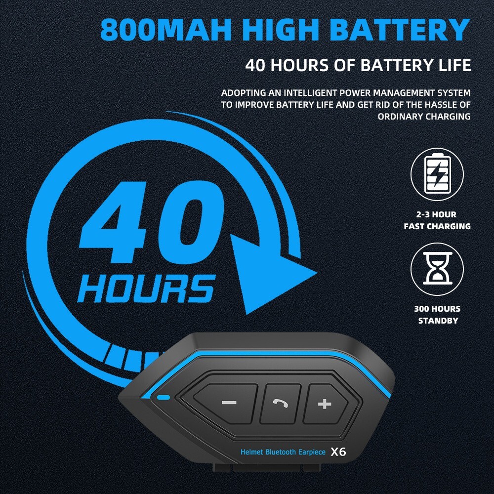 Motorcycle Helmet Headset Wireless Bluetooth Headphone Speaker Hands-Free