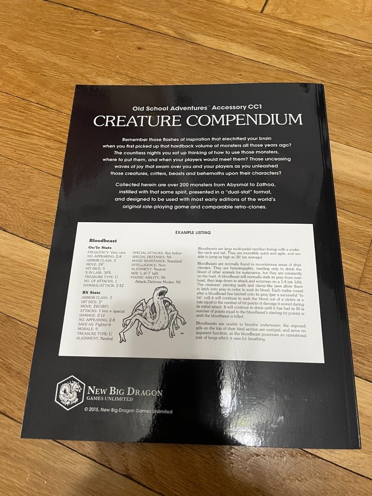 Dungeons & Dragons: Creature Compendium OSR