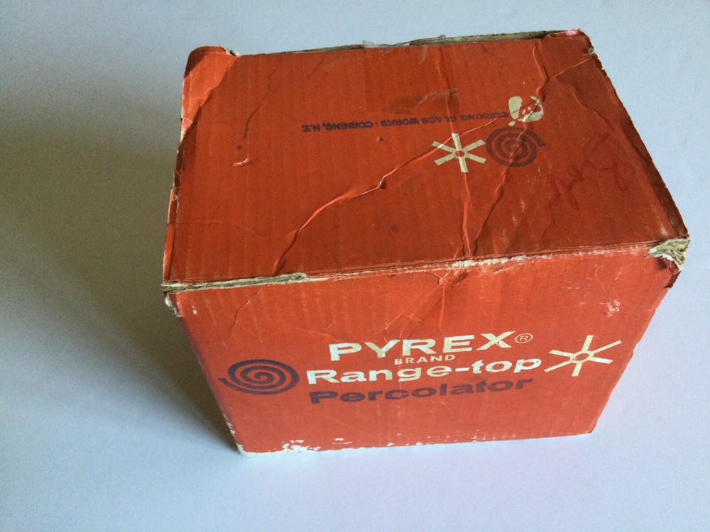 PYREX Range-top Glass Coffee Percolator 9 cup 7759 - EMPTY BOX ONLY