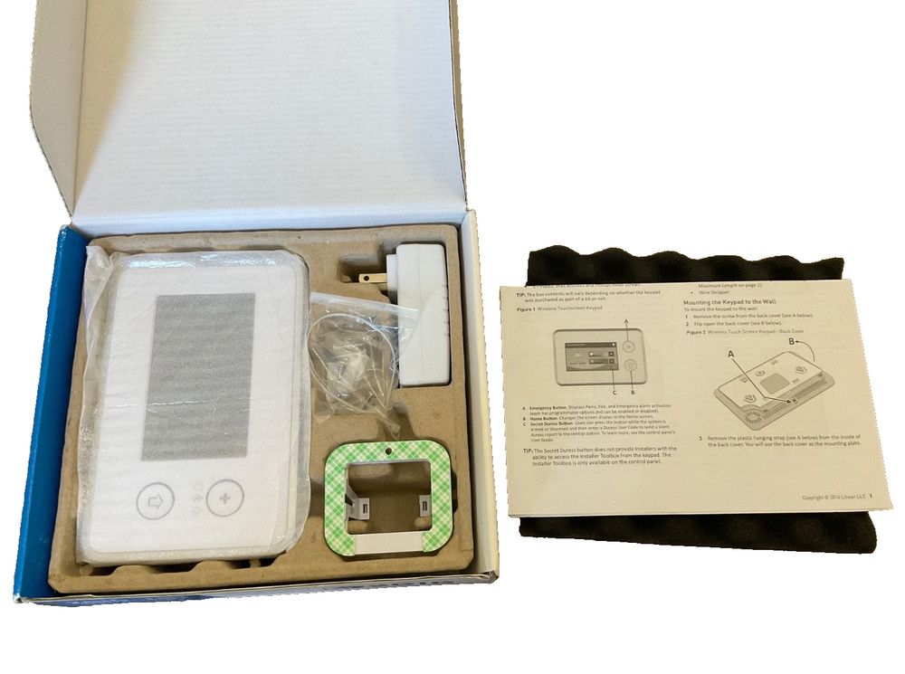 2GIG-TS1 Wireless Touch Screen Keypad