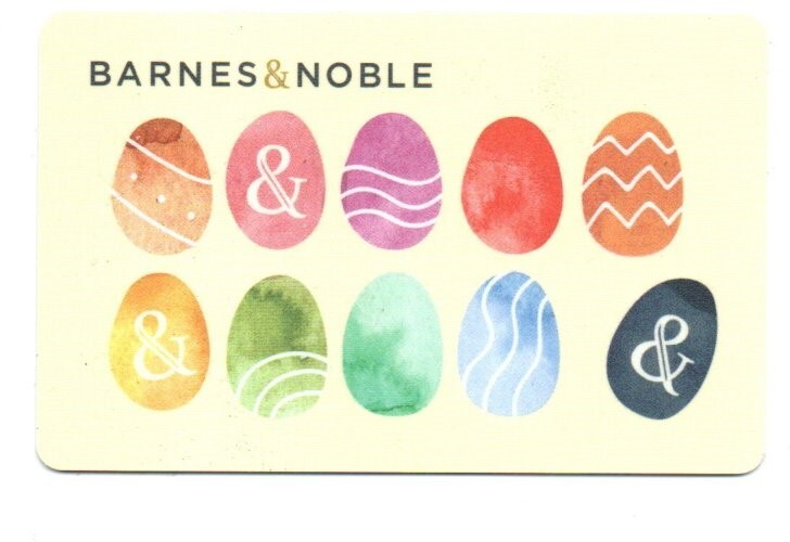 Barnes & Noble Colored Easter Eggs Gift Card No $ Value Collectible