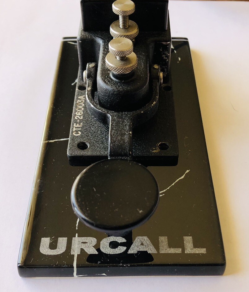 Morse Code Key Base Call Engraving Option