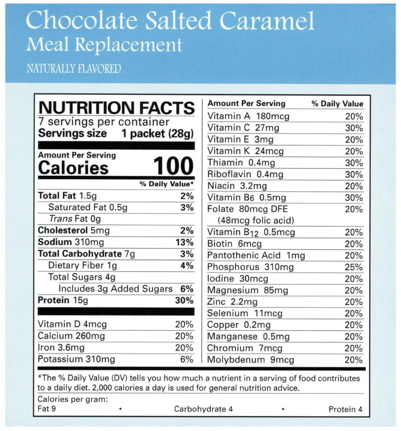 NSN Chocolate Salted Caramel Pudding Shake Meal Replacement (Robard)