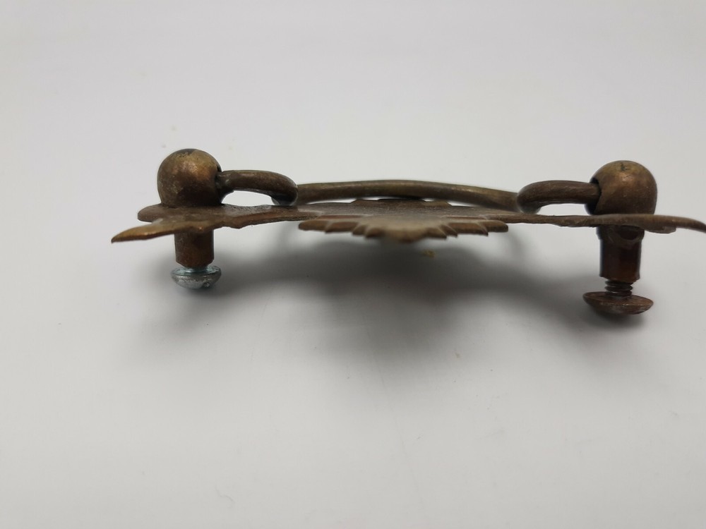 Vintage Ornamental Antique Brass Drawer Pulls