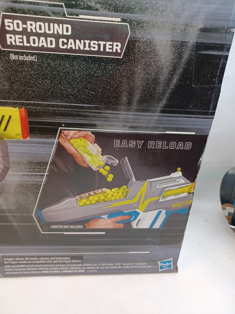 Nerf Hyper Extreme Speed Mach-100 Fully Motorized 100 Round Capacity