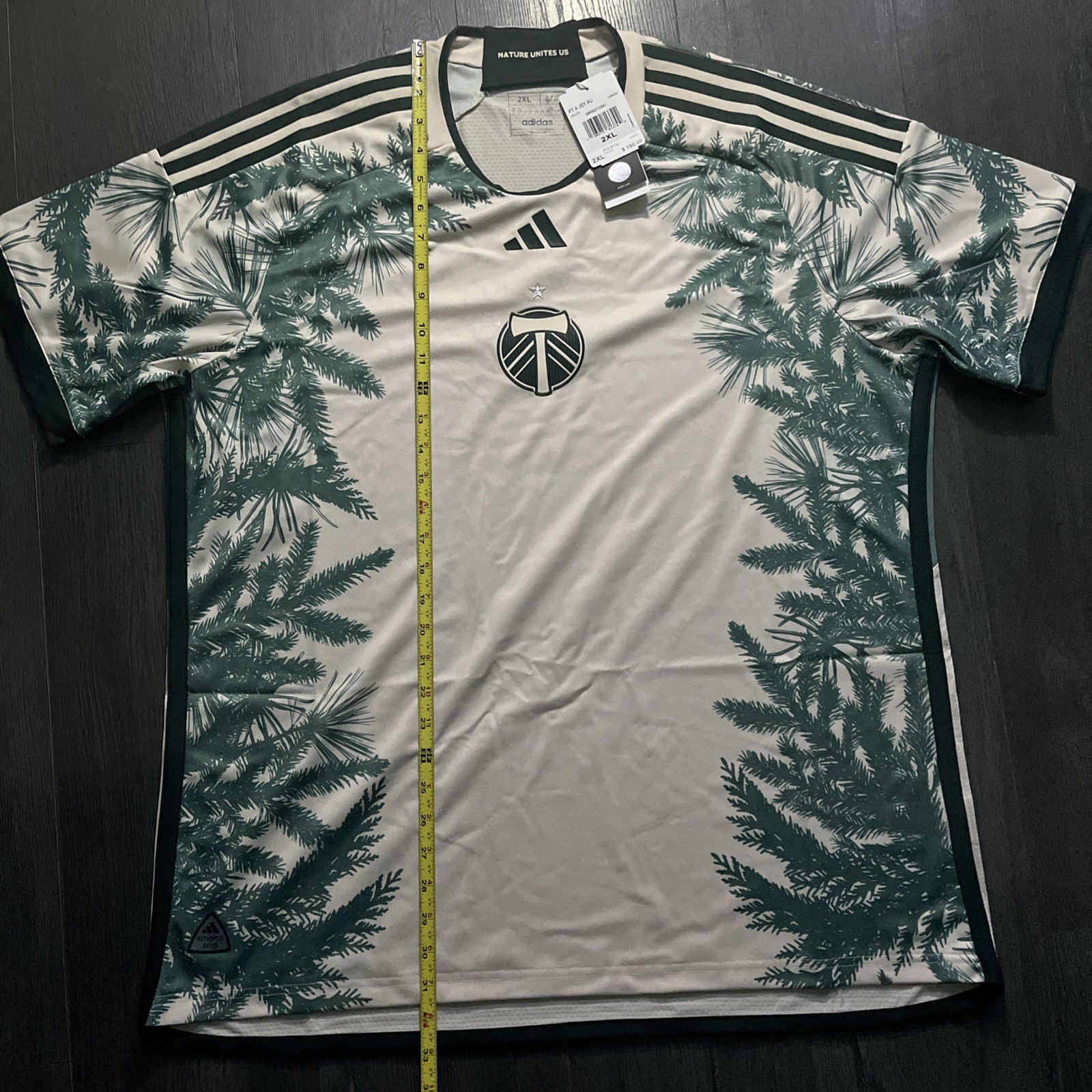 Adidas Mens 2XL MLS Portland Timbers FC 24/25 Authentic Away Soccer Jersey NEW