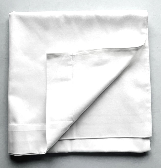 Sferra White King Pillowcase (1) 300TC Pima Cotton Sateen Murano Hospitality