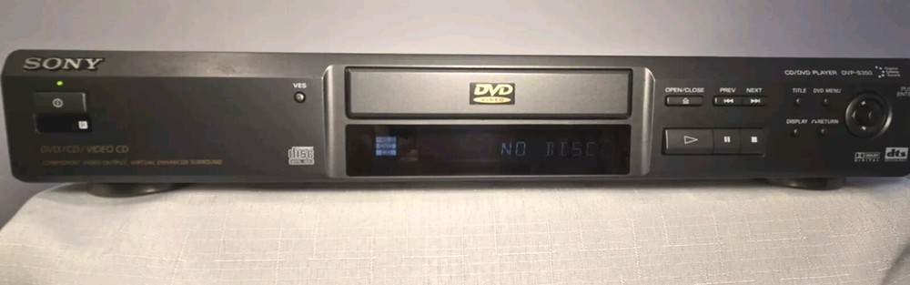 SONY DVD/CD Player DVPS - 350 Digital Doby Component Video Output/ Virtual...