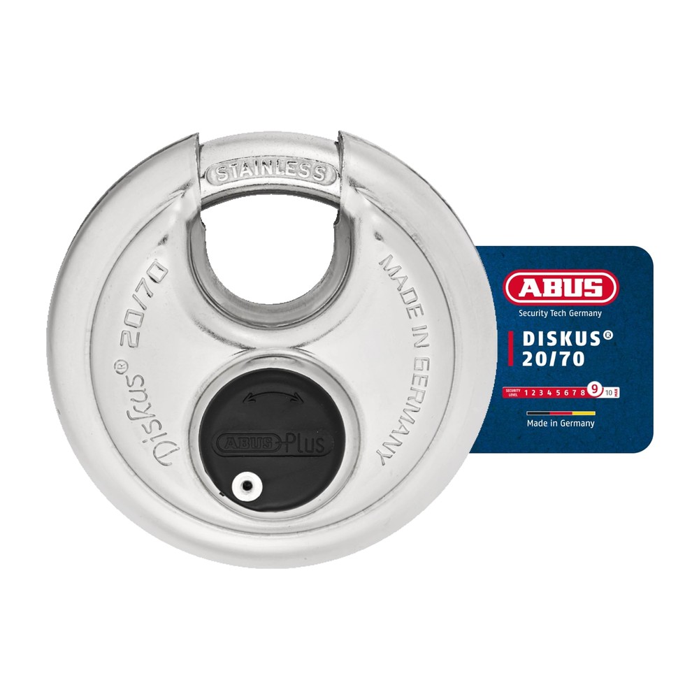 ABUS Diskus Padlock Keyed Differently Heavy Duty Stainless Steel Security Lock