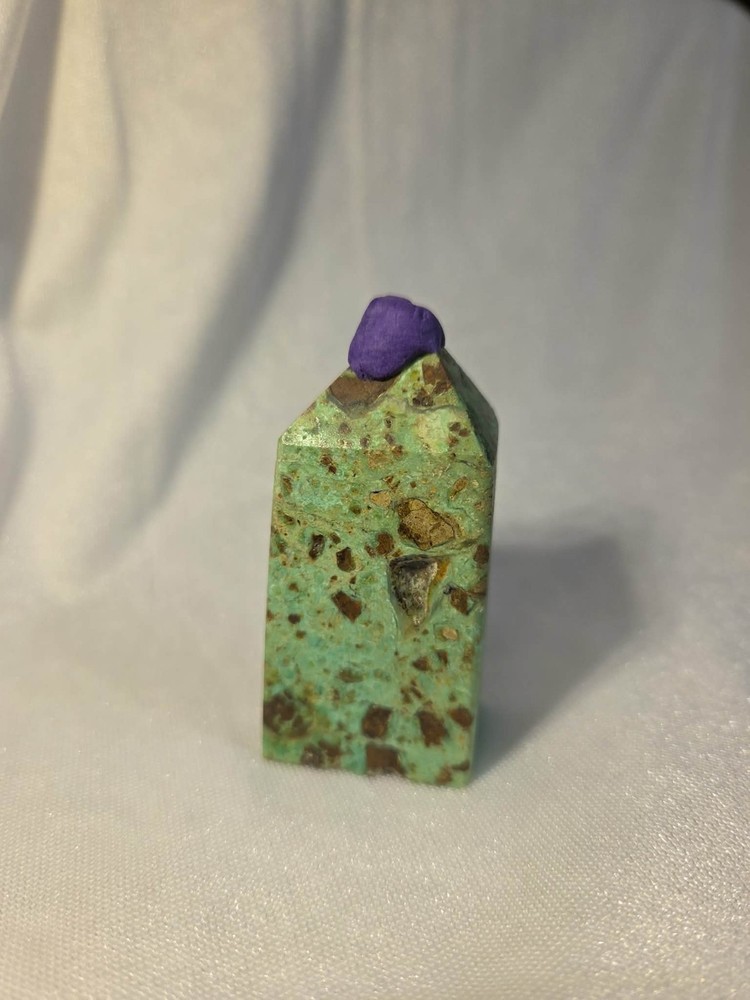Crysoprase tower 2.4" tall x 1.2"
