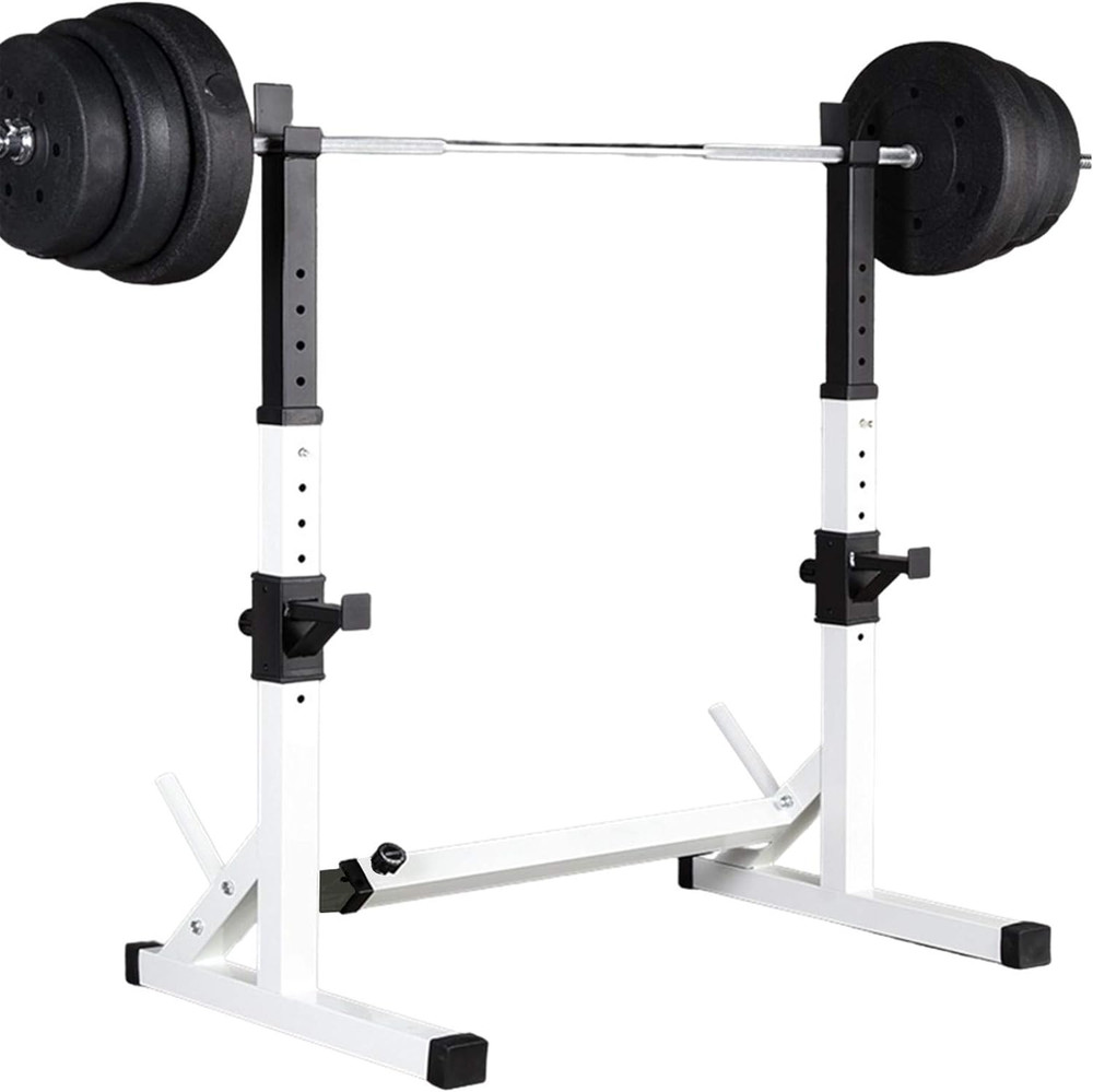 Barbell Rack Stand - Multifunctional Adjustable Squat Rack, Heavy-Duty Dumbbe...