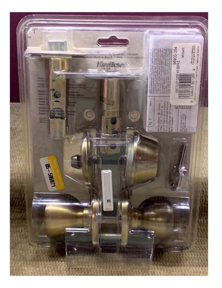 KWIKSET SINGLE ENTRY LOCK/DEAD BOLT 4 KEYS MATCHING