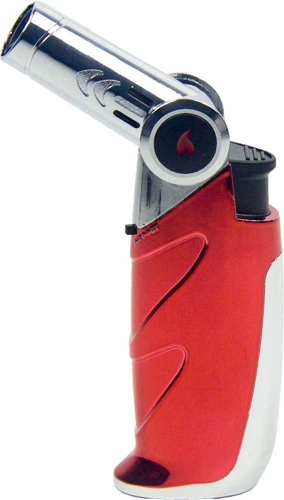 1 Torch Lighter Adjustable Head Refillable Jet Flame for Cigar BBQ Gift Kitchen