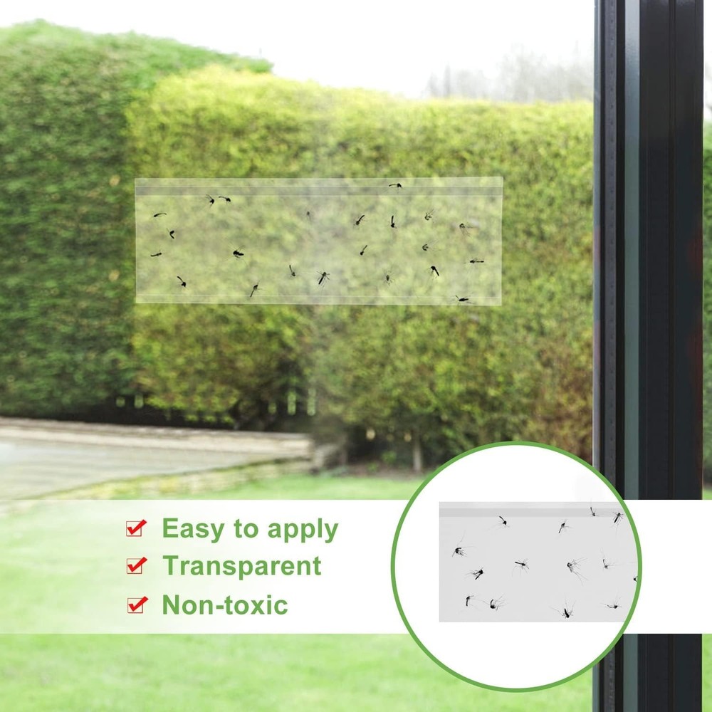 50 Pack Eco-Friendly Indoor Clear Fly Traps – Safe & Effective Bug Control