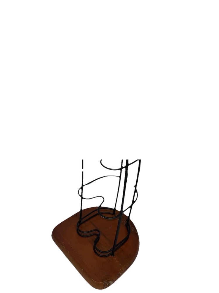 Atlantic CD Rack Wood Base Metal Rack