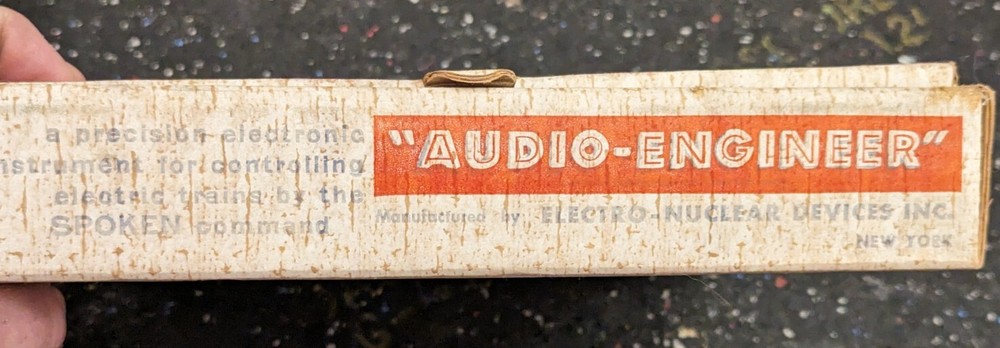 Audio Engineer Voice Electric Train Controller Electro-Nuclear Inc with Box