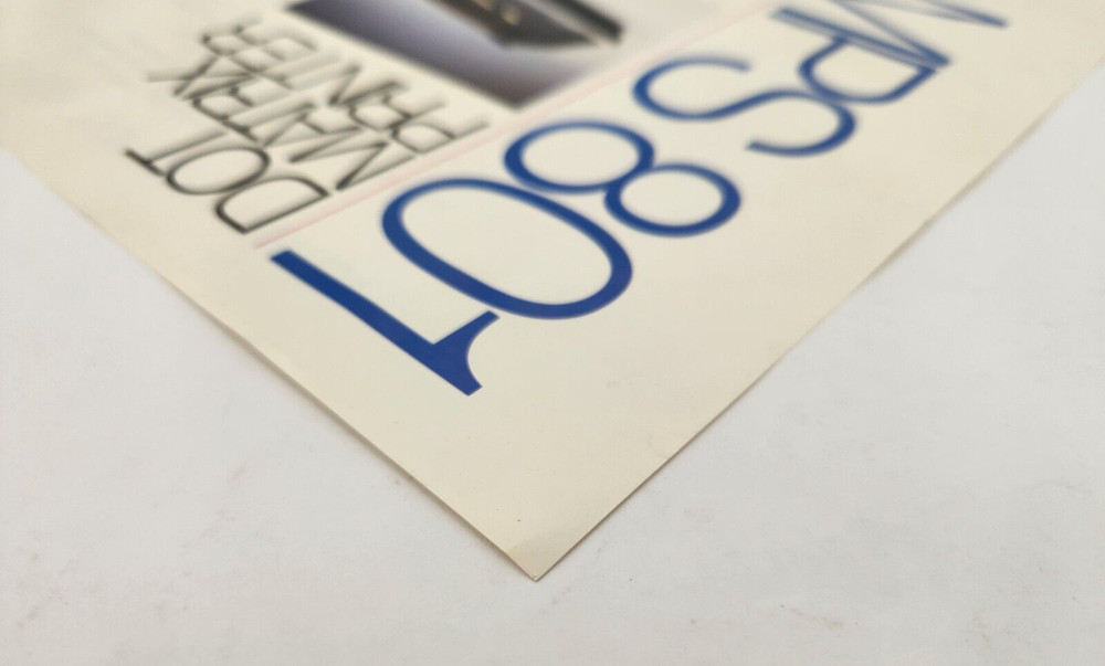 Commodore MPS801 Dot Matrix printer Sales Specifications sheet Vintage ad