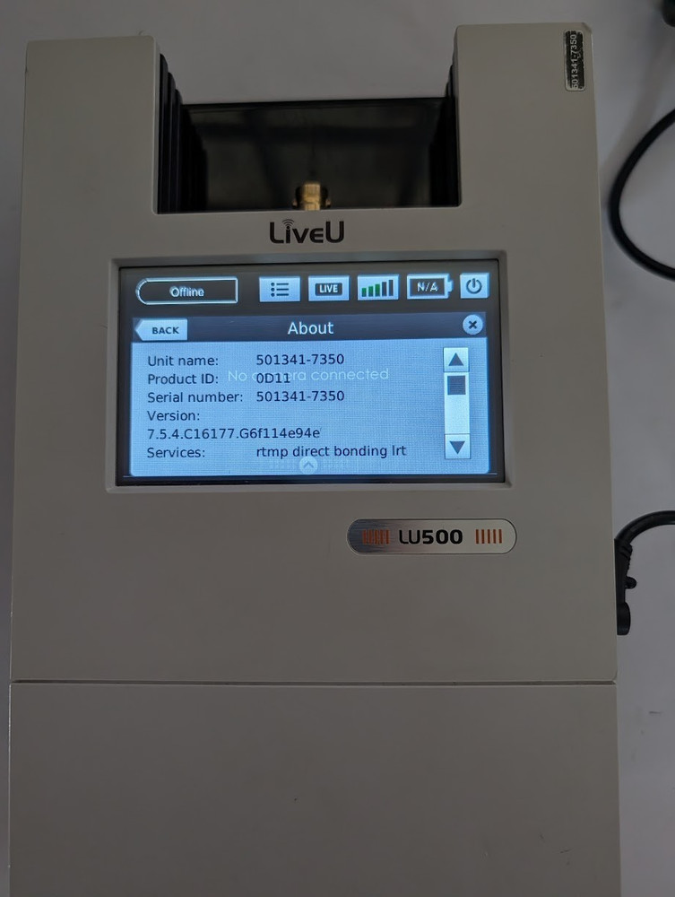 LiveU LU500 Livestreaming Encoder Portable Broadcasting System