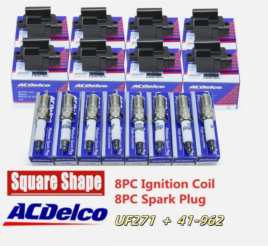 8 Pack Acdelco UF271 12558693 Ignition Coils For Chevy GMC 4.8L 5.3L 6.0L D581