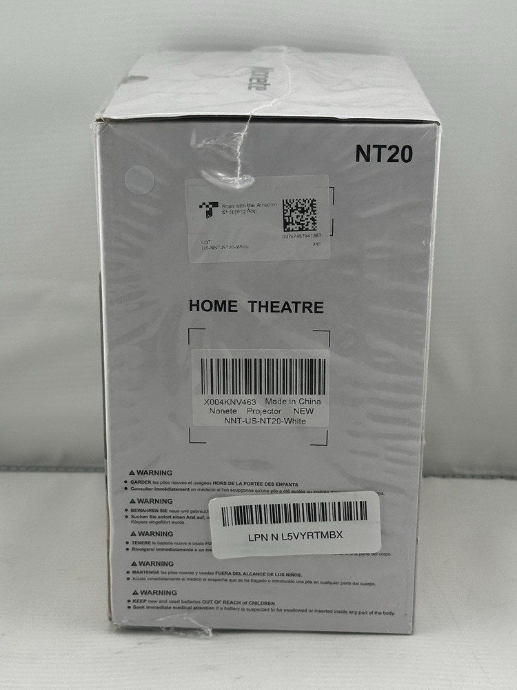 Nonete Mini Projector- Ultra HD - High Dynamic Range - HDMI - USB - Sealed