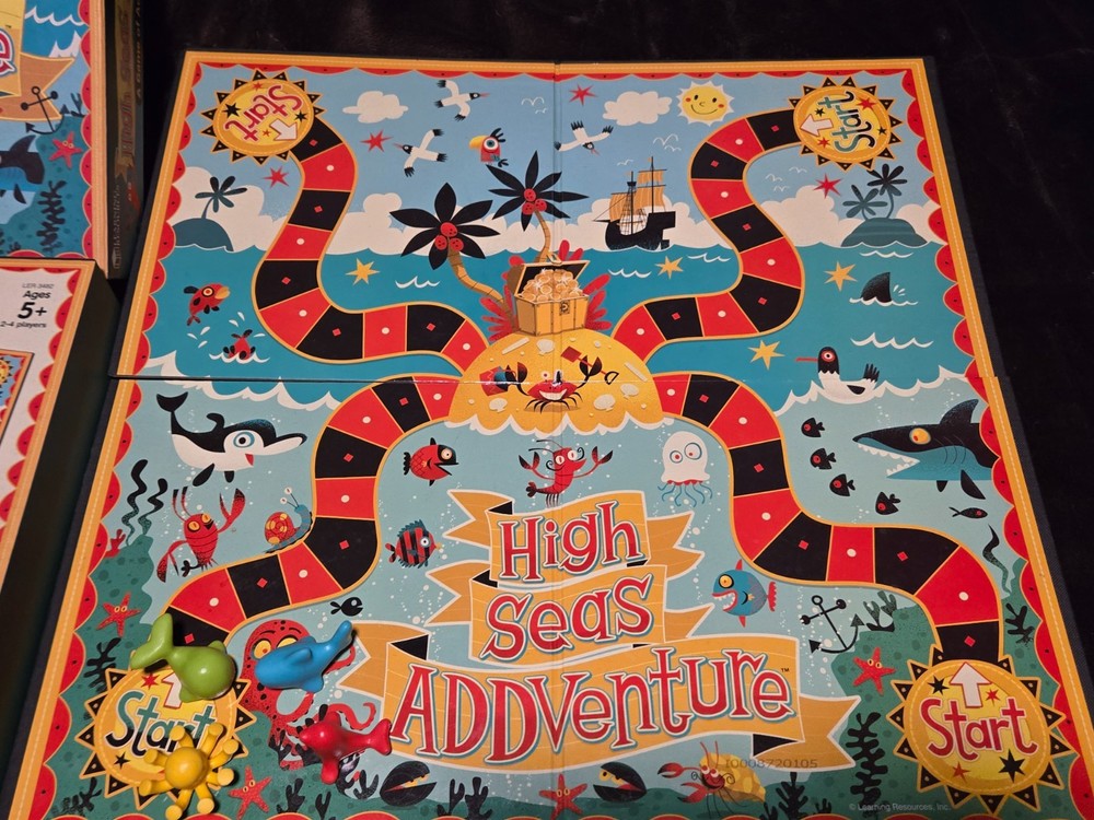 Learning Resources HIGH SEAS ADDVENTURE An Addition Game 100% COMPLETE
