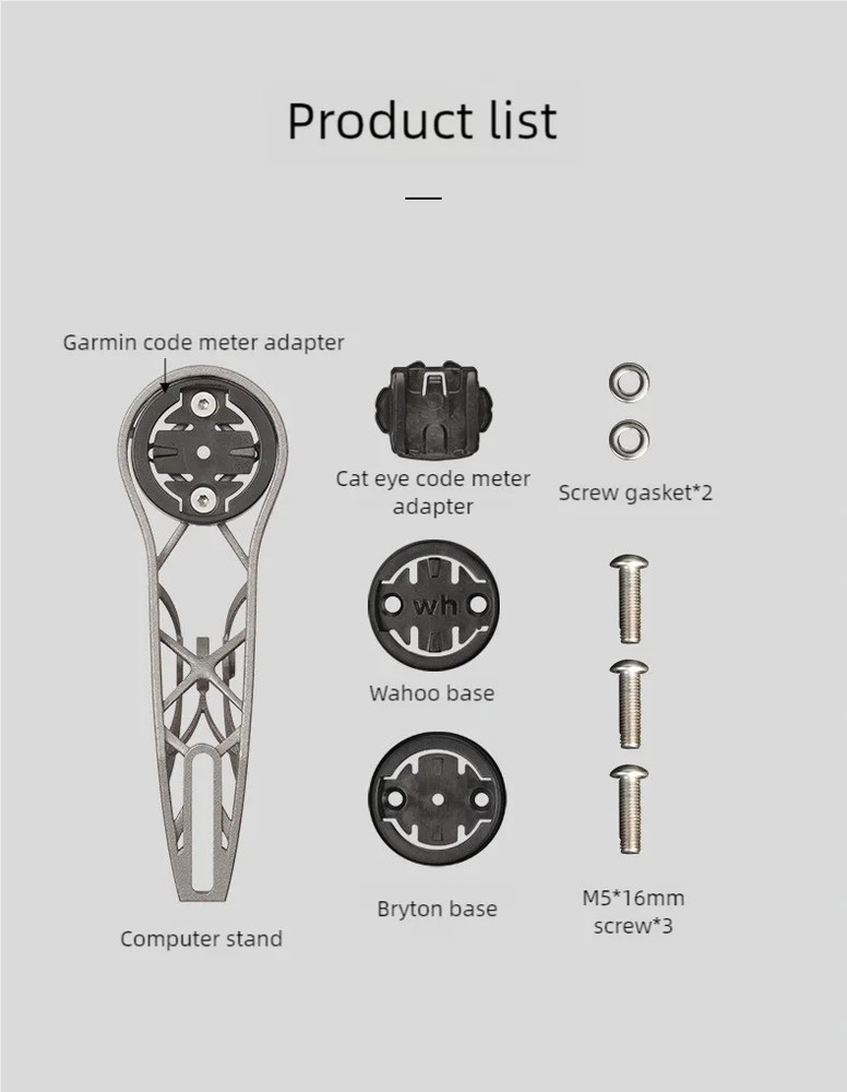 Bicycle Computer Mount 3D Printing Titanium Handlebar Extension Holder For Gamin