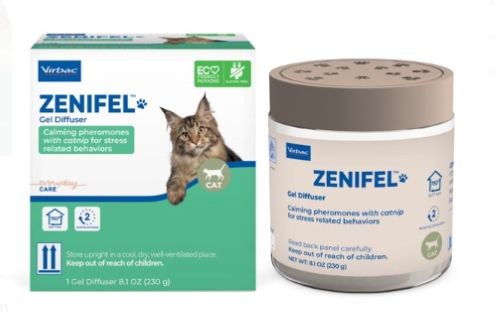 Zenifel Gel Diffuser For Cats, Calming Pheromones and Catnip Extract , 8.1 oz