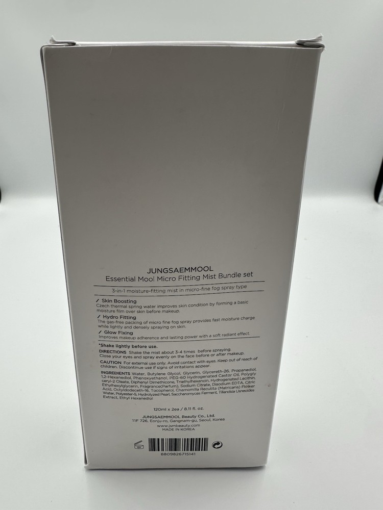 JUNG SAEM MOOL Essential Mool Micro Fitting Mist 4.05 fl oz Ea - 2 Pack Exp 2028
