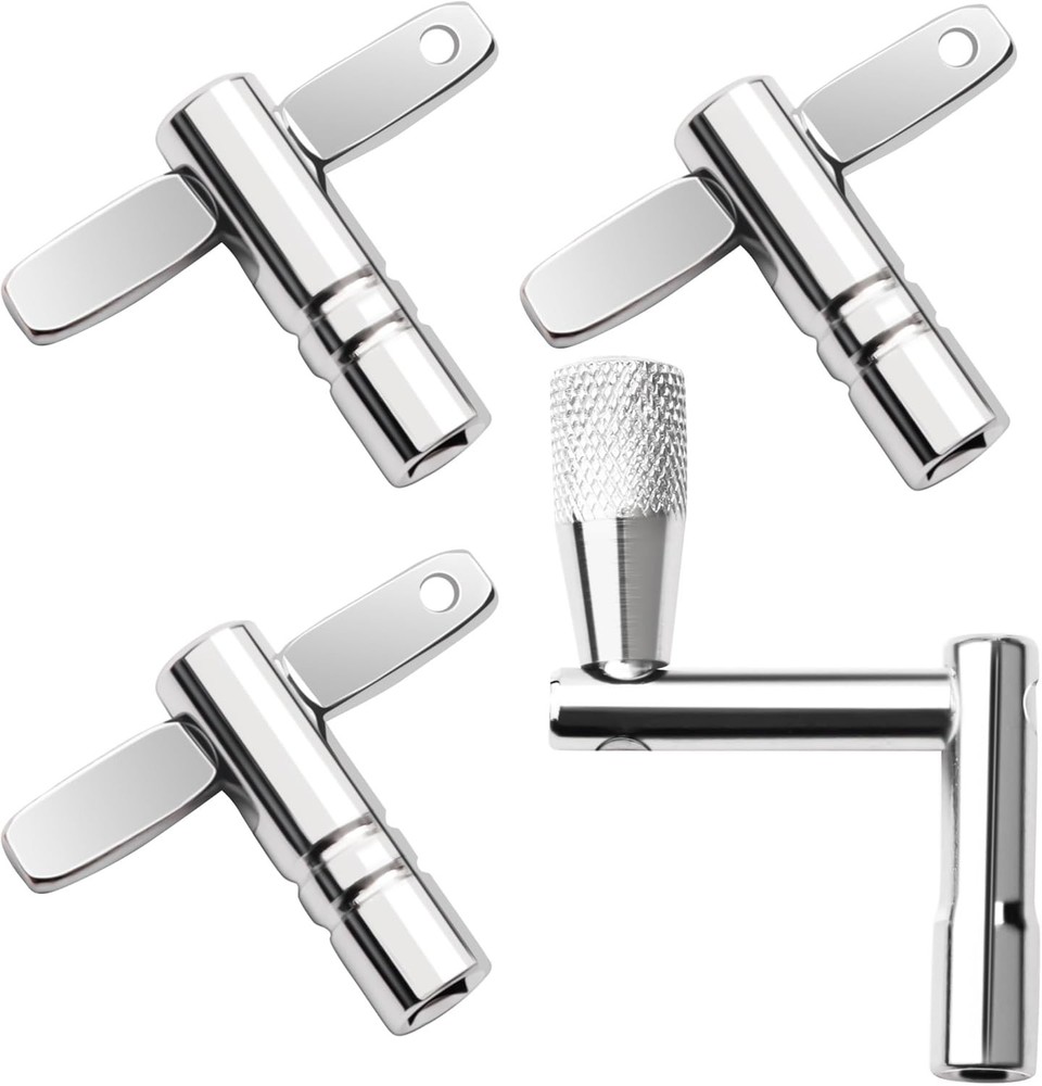 4 Pack Drum Keys - Universal Tool for Tuning High Tension Drums, Includes Speed