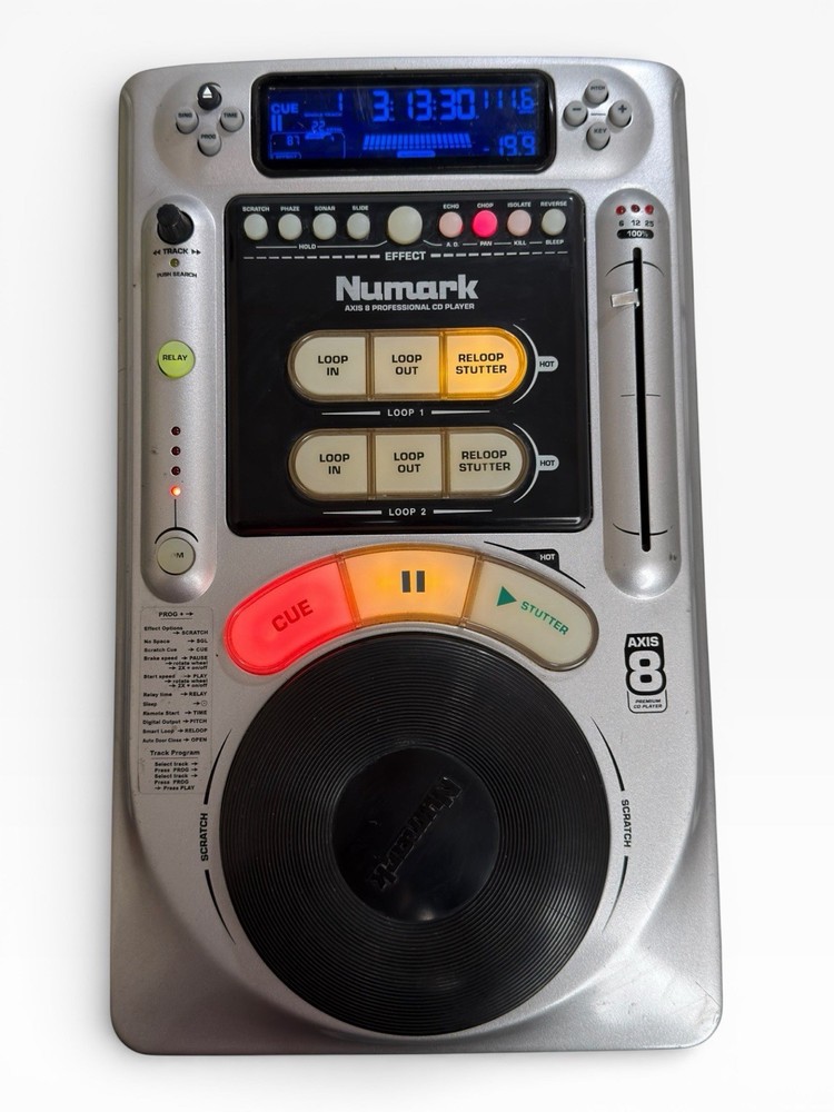 NUMARK AXIS 8 Professional Tabletop Premium CD Player Read