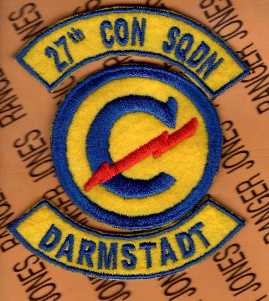 27th Constabulary Squadron DARMSTADT Germany patch tab set
