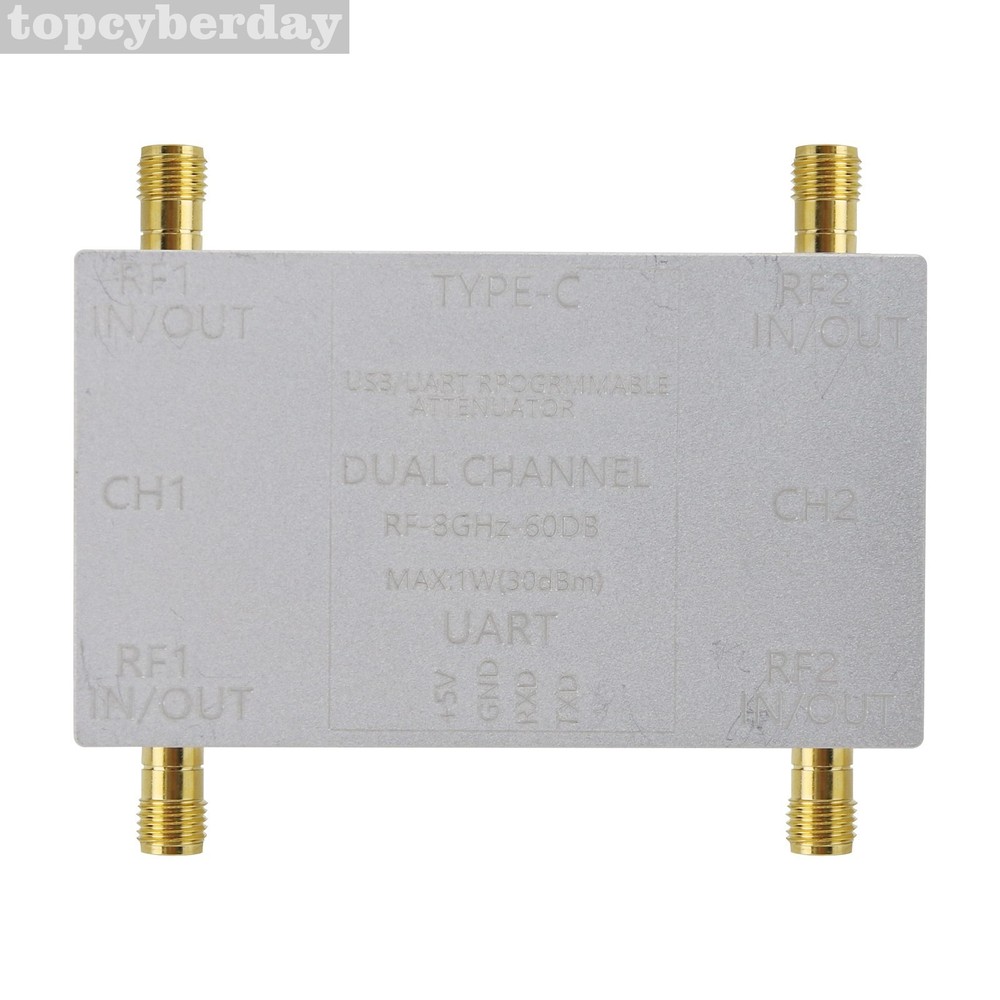 RF-8GHz-60DB Programmable Attenuator + Type-C Cable + Offline Main Control Board