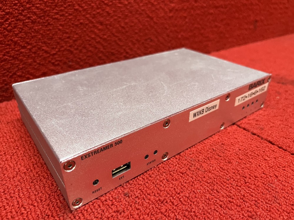 Used Barix Exstreamer 500 Multiformat Audio Network Encoder/Decoder Good Cond