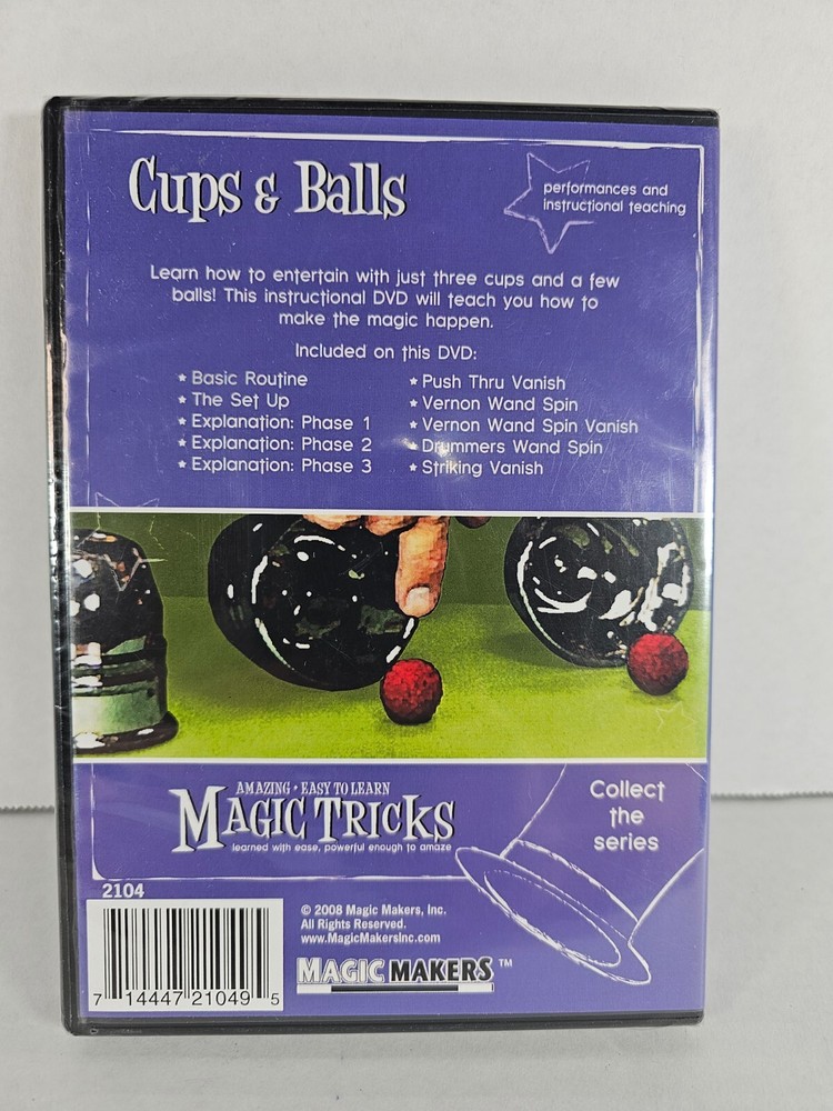 Amazing Easy to Learn Magic Tricks - Cups and balls DVD