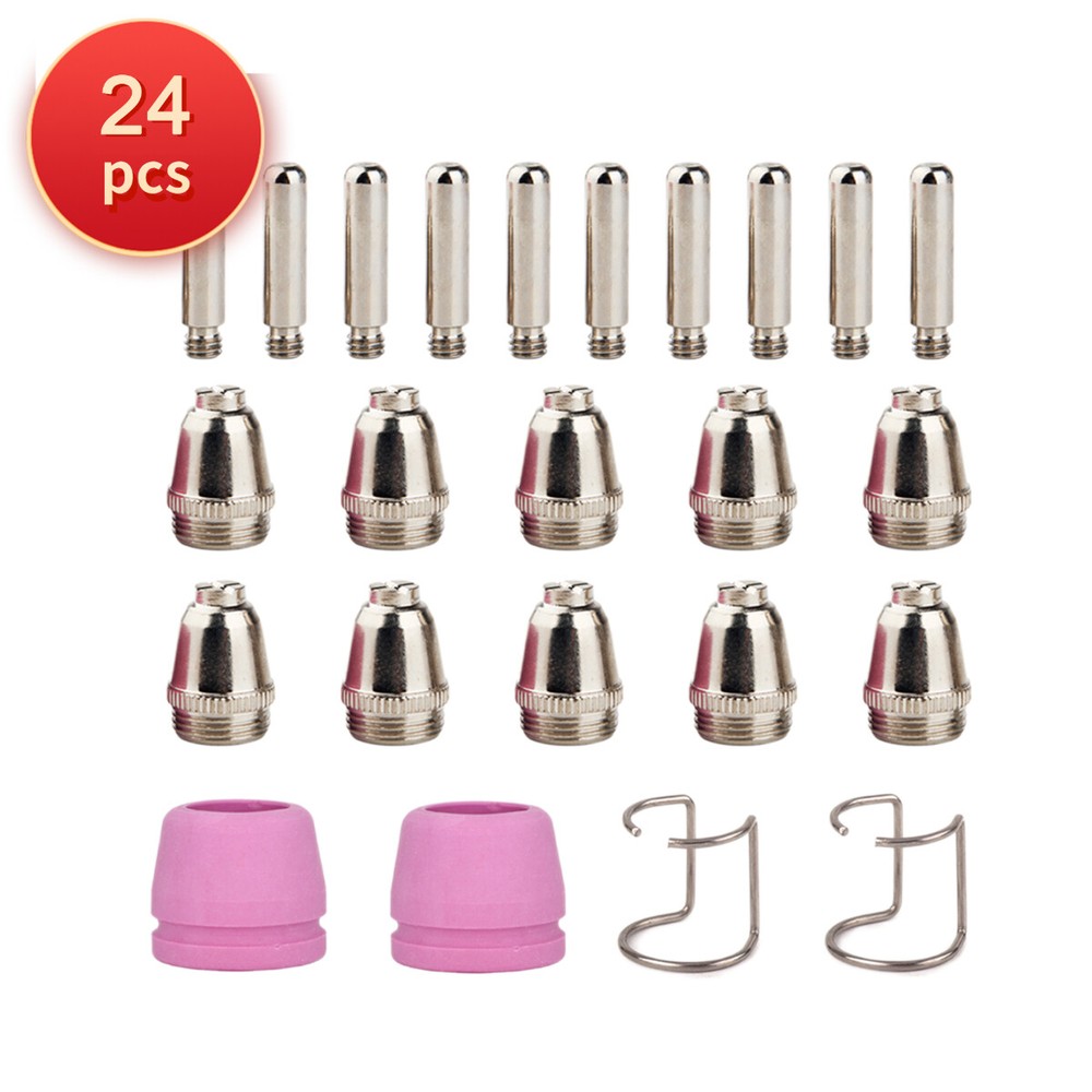 24 pcs Consumables Kit fit Primeweld CUT50D Plasma Cutter